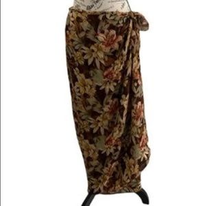 Dana Buchman Silk wraparound skirt size 12
